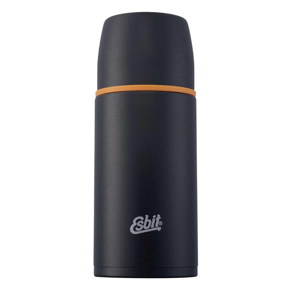 ESBIT Brand Edelstahl Isolierflasche 750ml schwarz 12Std Wärmespeicherung extra Becher