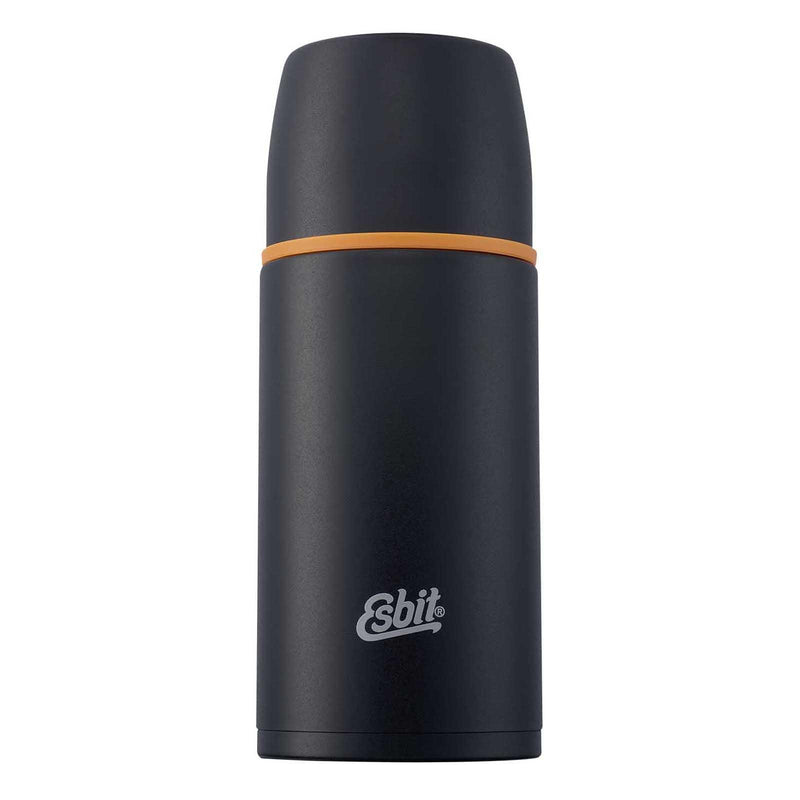 ESBIT Brand Edelstahl Isolierflasche 750ml schwarz 12Std Wärmespeicherung extra Becher