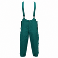Original österreichische Militär-Thermo-Trägerhose für kaltes Wetter, isoliert, grün