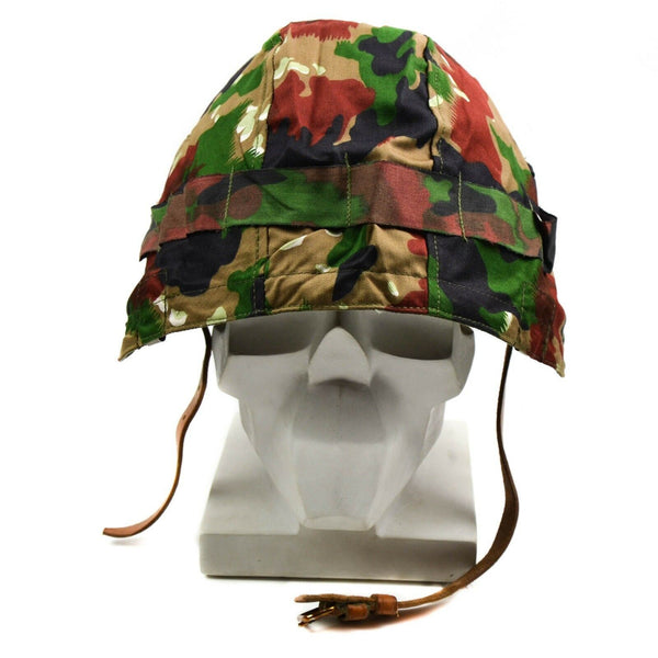 Original Schweizer Armee Militärhelm M71 Bezug Alpenflage Camo