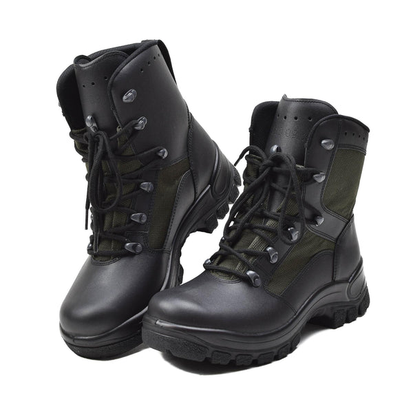 Original deutsche Militär Kampfstiefel Leder Textil taktische Feldschuhe NEU