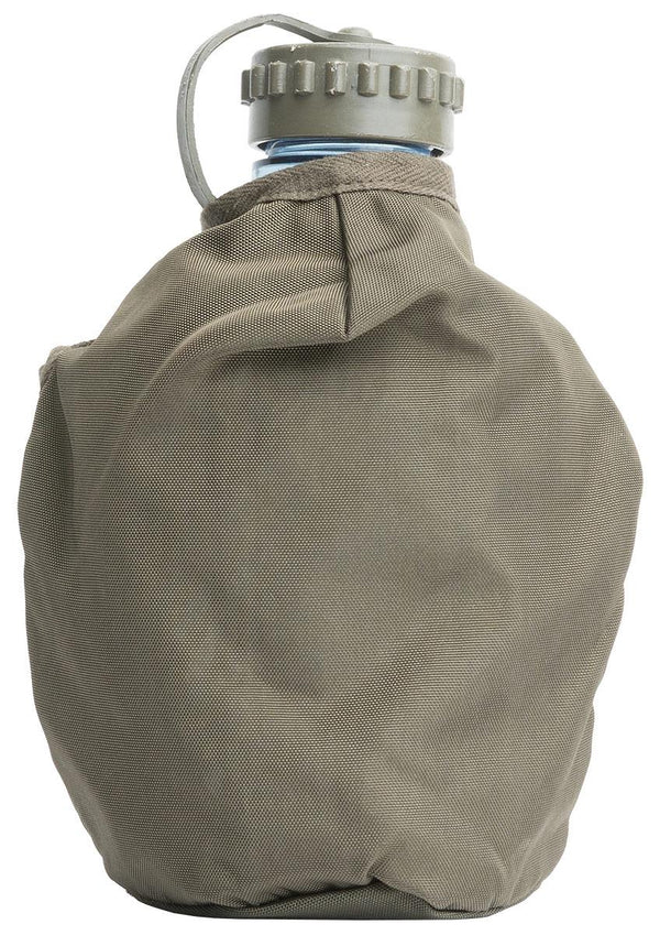 Original Österreichische Bundeswehr Feldflasche Feldtruppen Plastik Trinkflasche OD Beutel