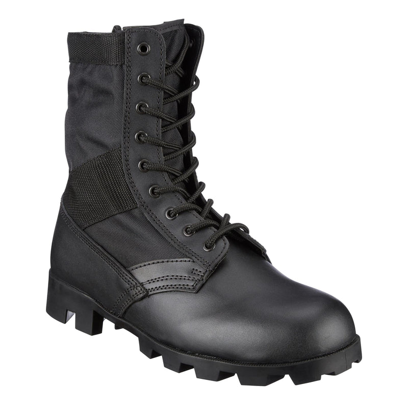 Echte US Army Jungle schwarze Leder Panama Stiefel Kampf Militärschuhe NEU