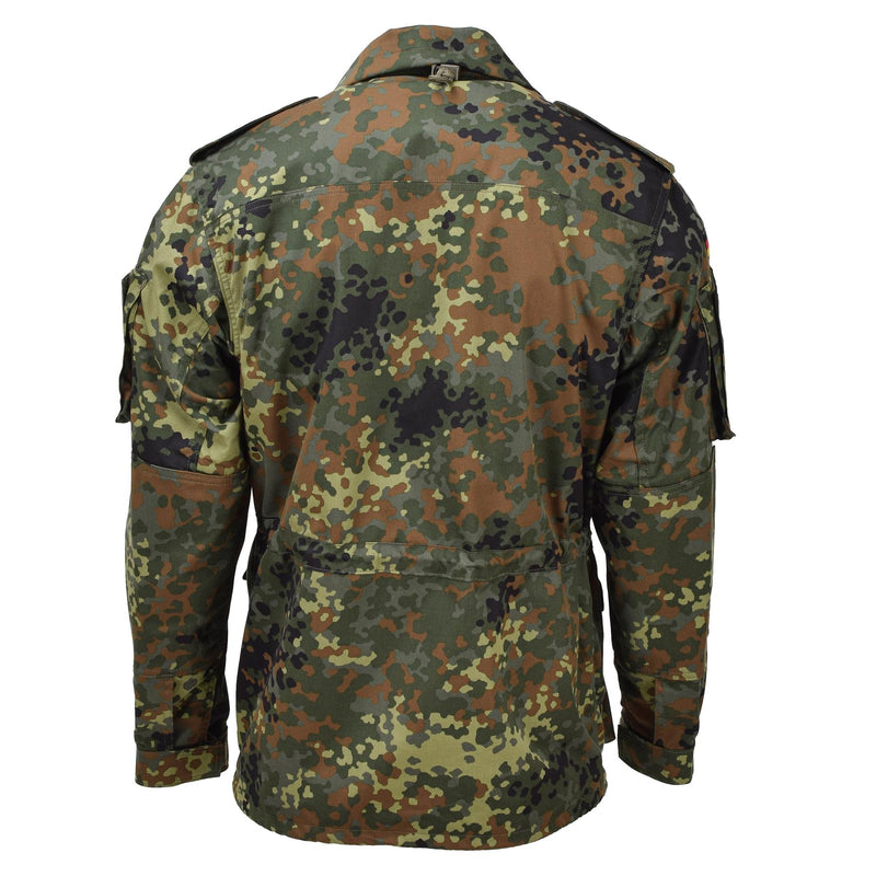 Leo Kohler Militärische Kampftaktikjacke, leichte Feldjacke in Flecktarn-Camouflage