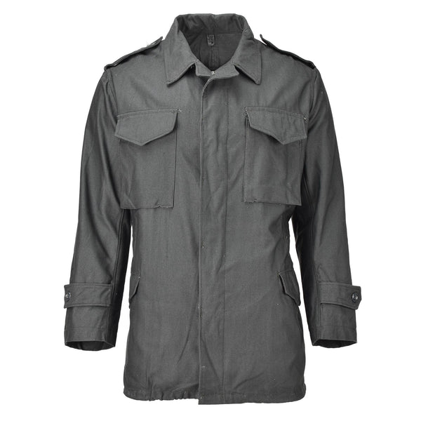 Original griechische Armee M65 ungefütterte Jacke grau Arbeitsuniform Militär Überschuss NEU