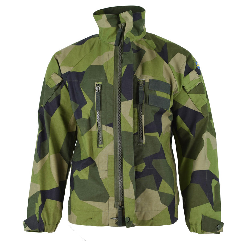 Original Schwedische Armee M90 ​​Jacke Splittertarn Feldkampf Panzer NEU