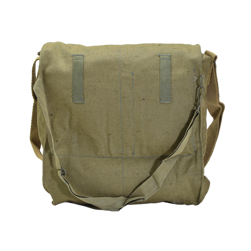Original tschechische Militär Gasmaske Schultertasche grün Canvas Vintage Überschuss NEU