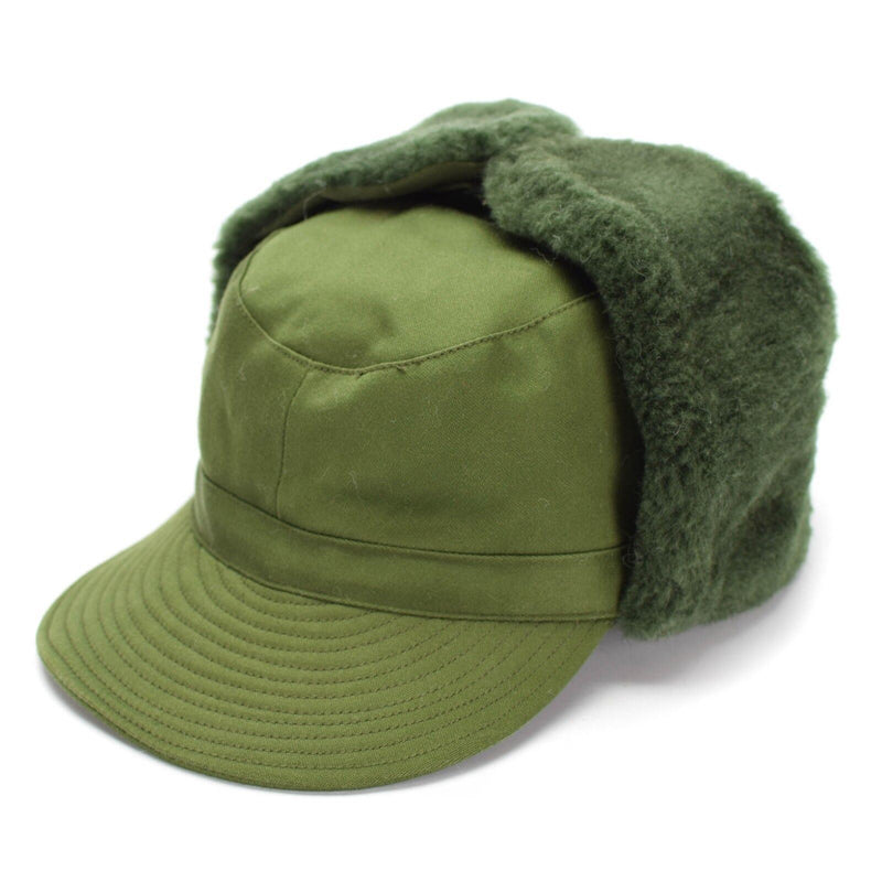 Original schwedische Militär Armee Winter grün M59 Kampf Feldmütze NEU