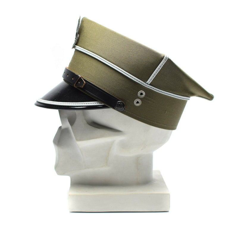 Original polnische Militär-Schirmmütze, polnischer Armeeoffizier, mit Adlerkokarde, NEU