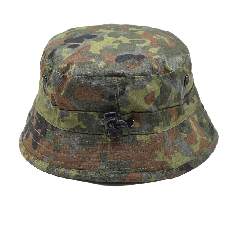 TACGEAR Marke Boonie-Hut im Stil der Bundeswehr Flecktarn-Ripstop-Anglerhut