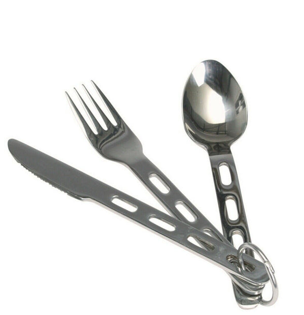Edelstahl Besteck Set 3-teilig Essbesteck Messer Gabel Löffel Besteck 