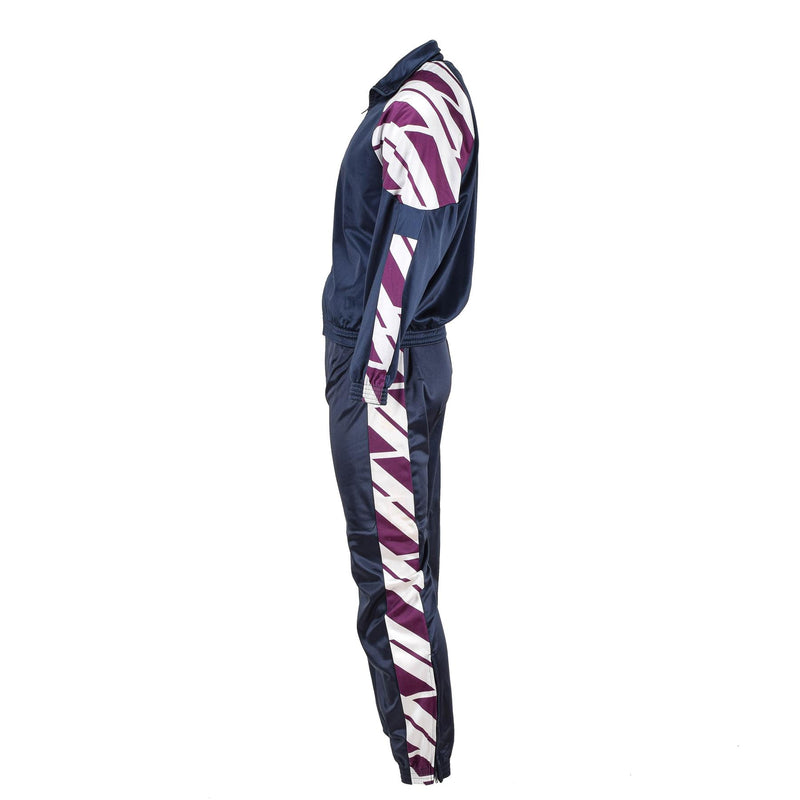 Original Französische Militärschule Jogginghose Sporthose gestreift Laufen Wandern