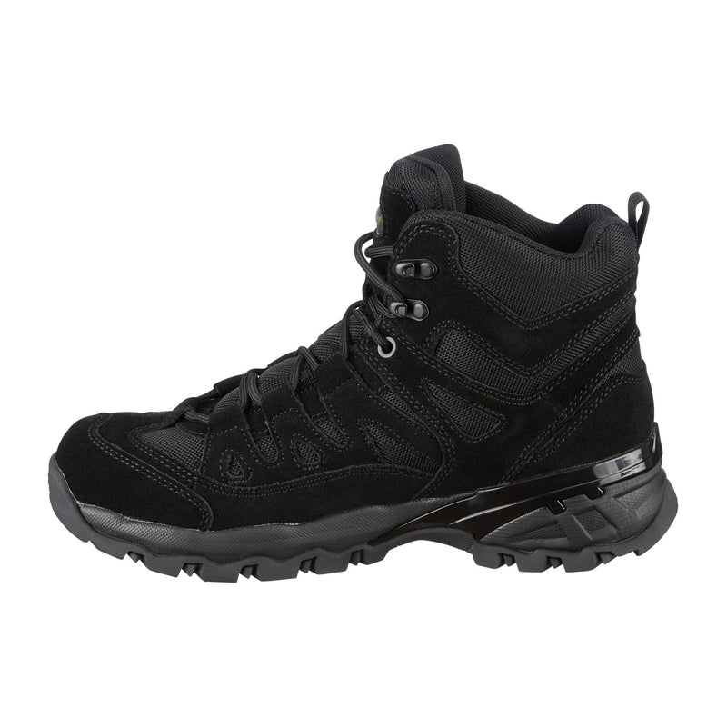 MIL-TEC SQUAD Stiefel halbhoch runde Sohle Camping Outdoor schwarzes Wildleder Schuhwerk