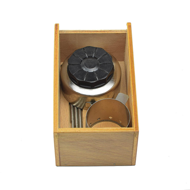 Original tschechisches Militär Kompaktkocher-Set Vintage Mini Flüssigbrennstoffbrenner NEU