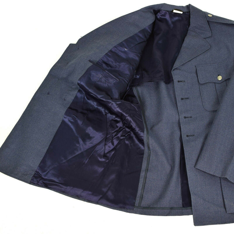 Original US Army Air Force Jacke Mantel Herren blau USAF Wollmantel Service Dress