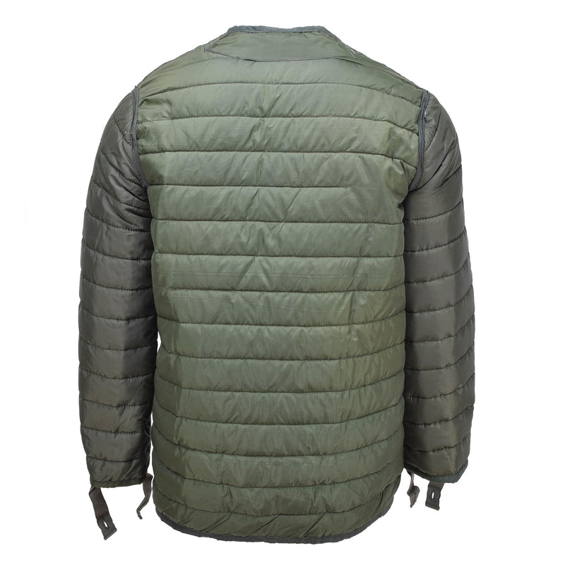 Original griechische Armee M65 Liner Jacke gesteppt warme Militärjacke Futter grün