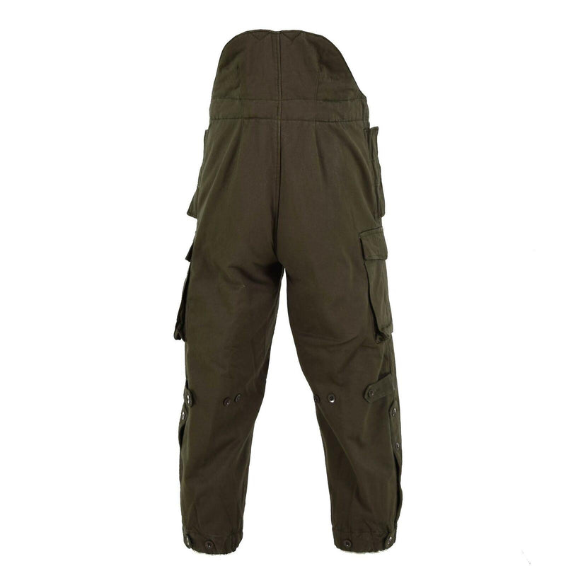 Original Österreichisches Bundesheer Kampfhose Latzhose Militär oliv OD Overall mit Hosenträgern NEU