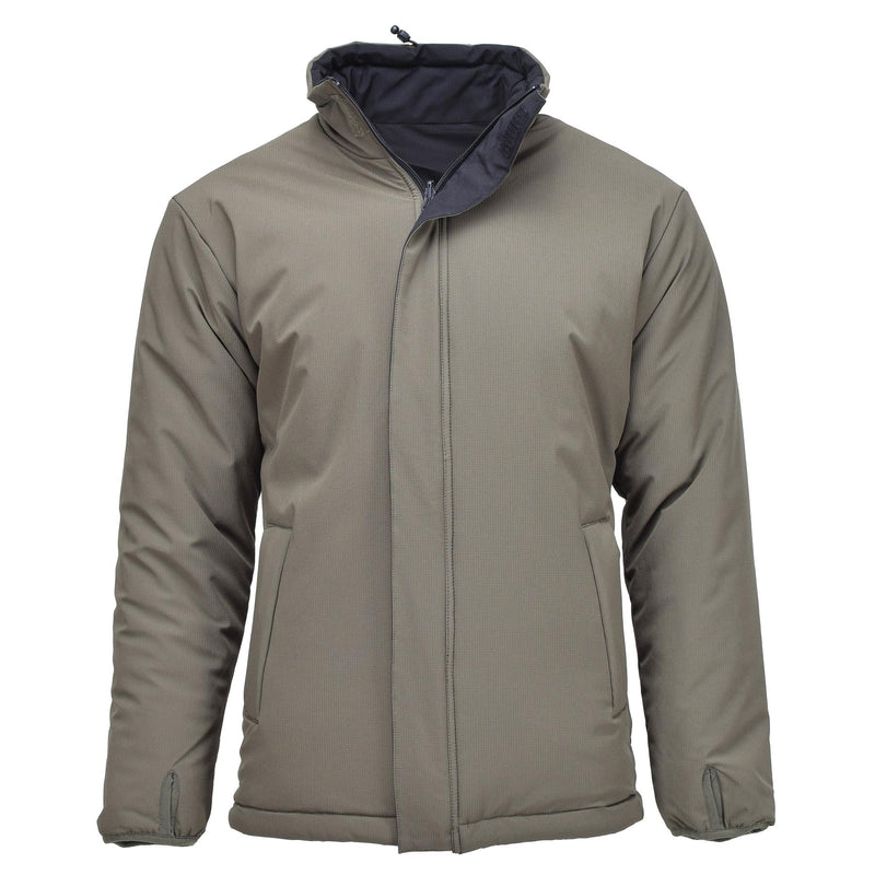 MIL-TEC Deutsche Militärjacke für kaltes Wetter, wendbar, winddicht, Grün/Schwarz, NEU