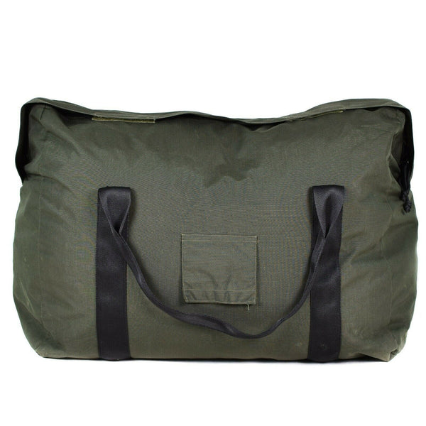 Original olivgrüner Schlafsack der niederländischen Armee. Tragetasche, Seesack