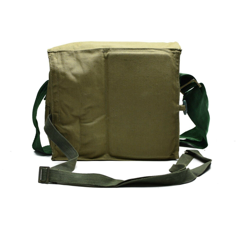 Original bulgarische Armee Brotbeutel Canvas Khaki Seite Schultertasche Pack NEU