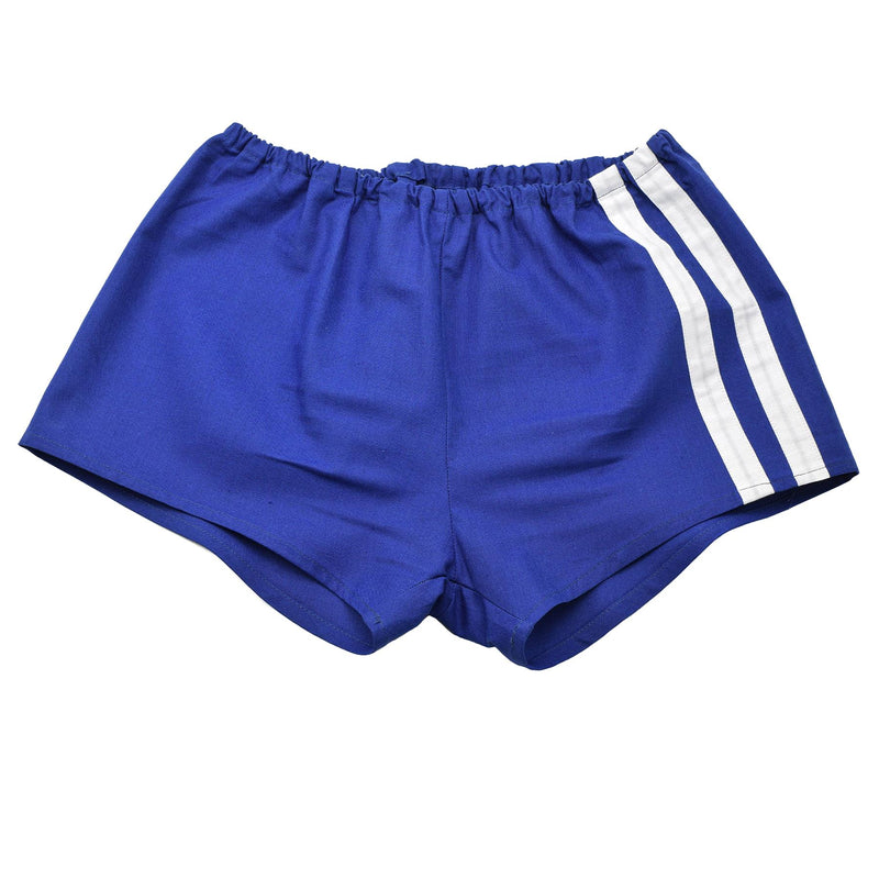 Original tschechische militärblaue kurze Sportshorts für Herren mit Gummizug in der Taille NEU