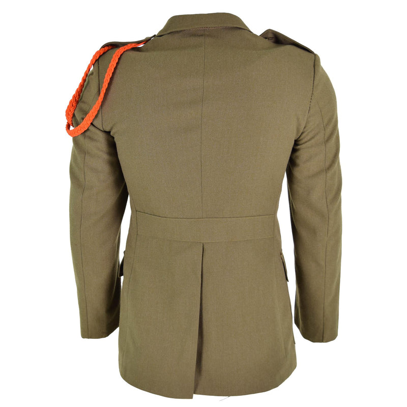 Original italienische Armeejacke braun Paradeuniform Kleid Wolle Militärausgabe