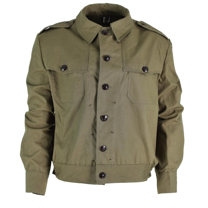 Original bulgarische Feldtruppen-Canvas-Ike-Jacke aus Militär-Überschuss