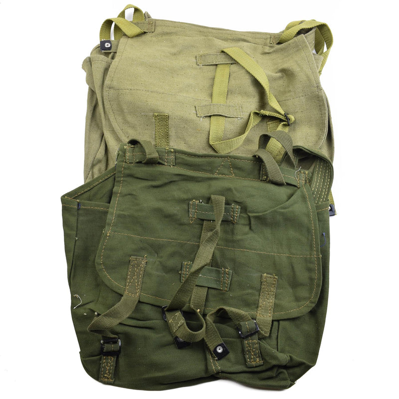 Original rumänische Armee Brotbeutel Militär Überschuss Olive Canvas Brotbeutel OD NEU