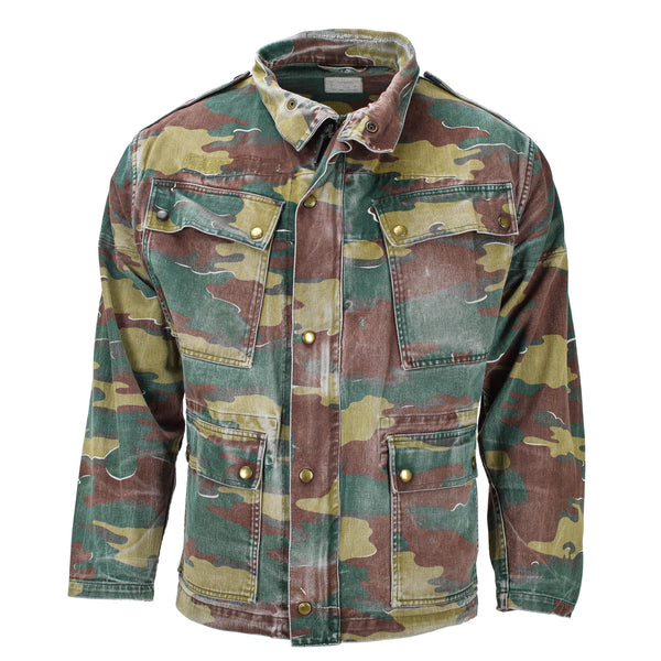 Original belgische Militärjacke M56 Jigsaw Camouflage Feldkampftruppen Armee