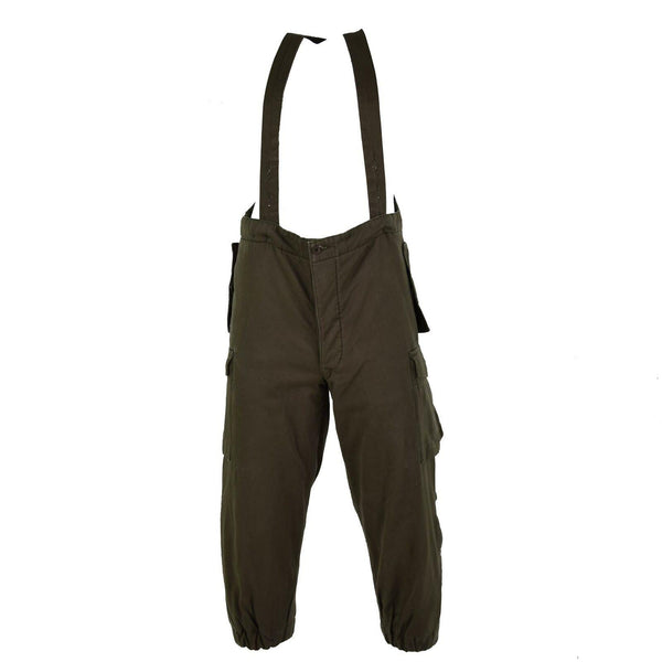 Original Österreichisches Bundesheer Kampfhose Latzhose Militär oliv OD Overall mit Hosenträgern NEU