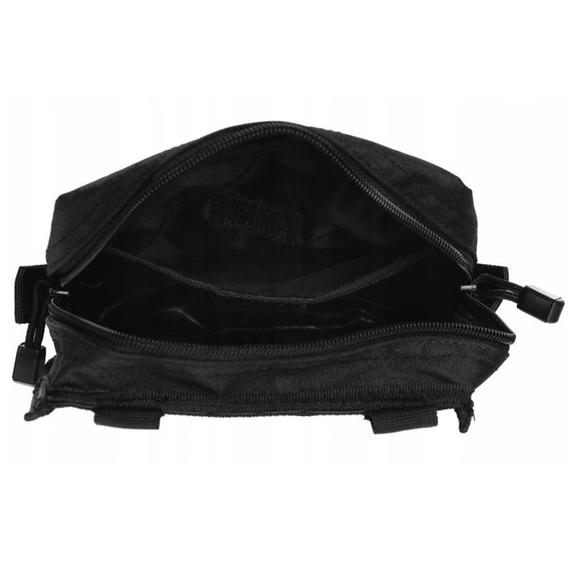 MIL-TEC taktische Gürteltasche Molle Befestigung Reißverschluss Utility Bag schwarz