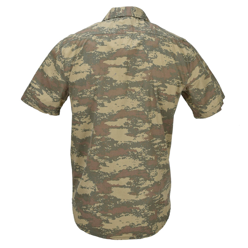 Original türkische Armee Feldhemden strapazierfähig Ripstop Camouflage Kurzarm taktisch