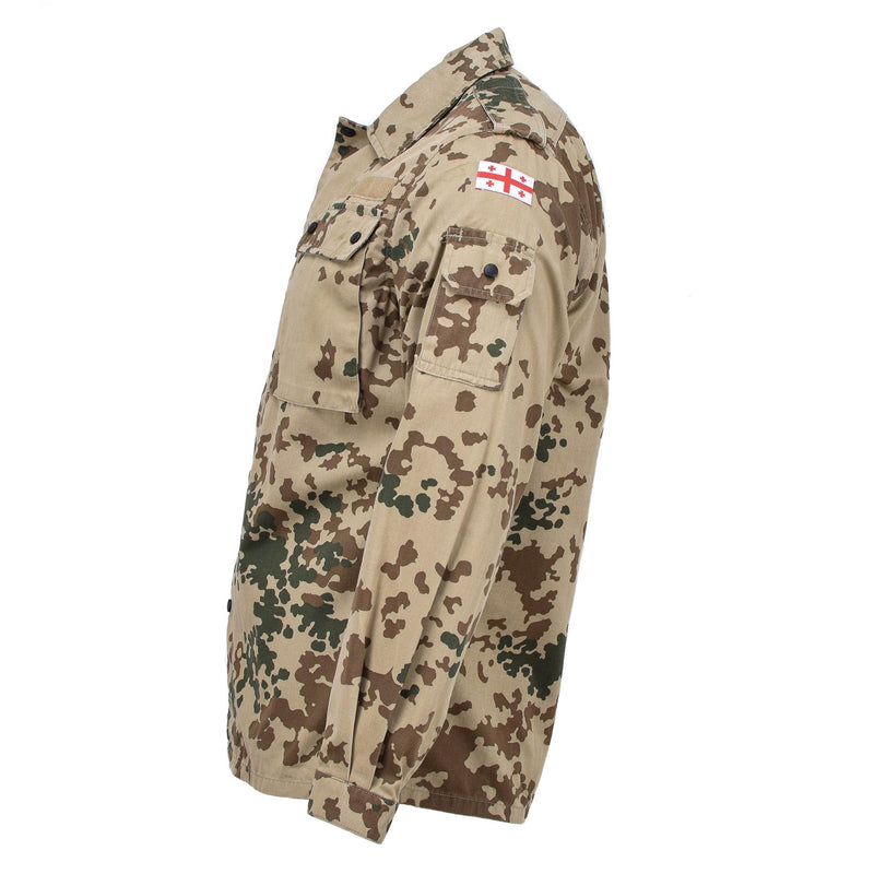 Echte georgische Armee Feldbluse Tropentarn Camouflage Feld taktische Hemden