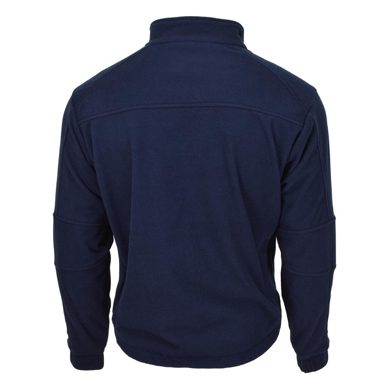 Genuine German Army police blue fleece jacket warm sweater cold weather NEW - GoMilitar
