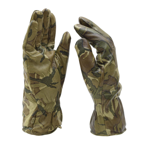 Echte britische MK II Kampflederhandschuhe MTP Camouflage warm gefütterte Handschuhe