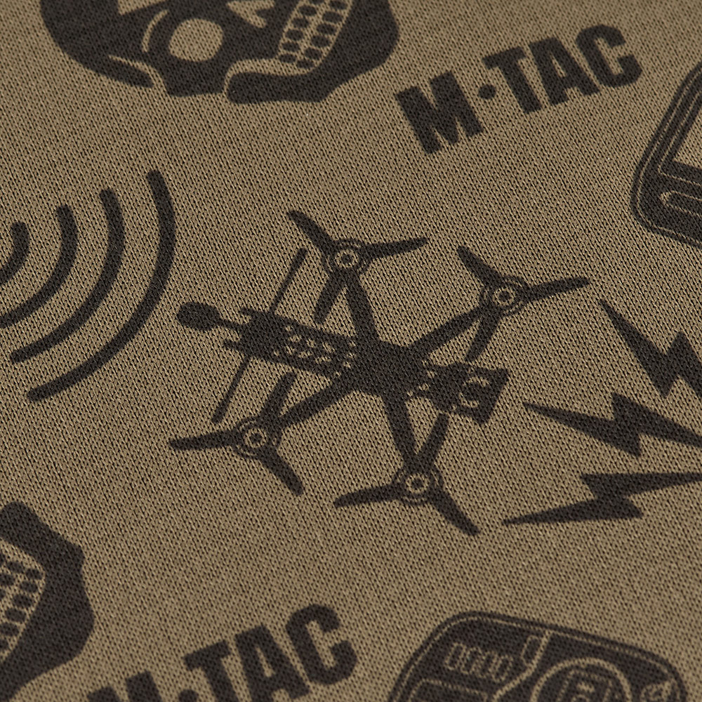 M-TAC Microfleece Neck Gaiter Drone Pattern Taktischer Outdoor-Schal Tan