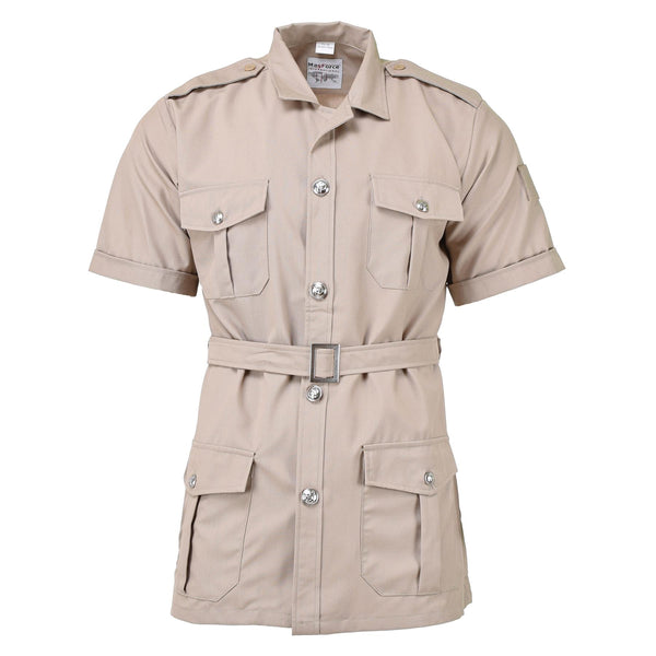 Original französisches Militärhemd der Fremdenlegion, khakifarben, kurze Ärmel, NEU