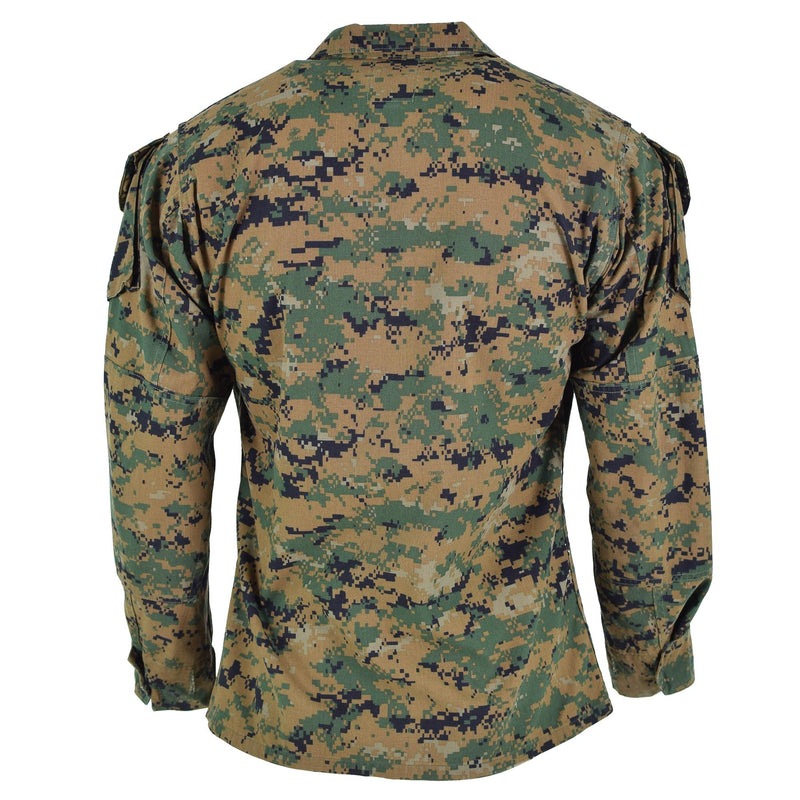 Original US Army Truppenjacke BDU Digital Woodland Camo Shirt Militärausgabe