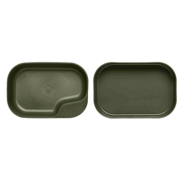Marke Swedish Wildo Camp nur eine Box Olivgrünes Camping-Set mit Tellern, leicht