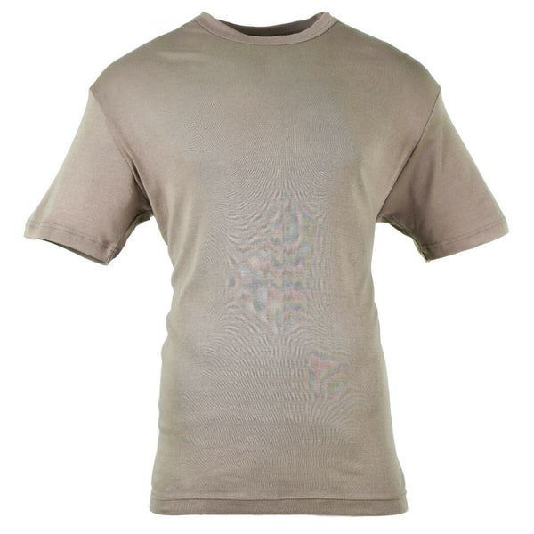Original Österreichisches Bundesheer T-Shirt Graues Baumwollshirt Kurzarm Militärausgabe NEU 