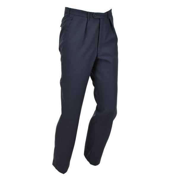 Original schwedische Armee Uniformhose blau formelle klassische Hose Uniform Reißverschluss NEU