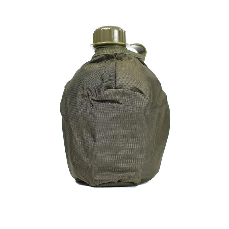 Original Österreichisches Bundesheer Trinkflasche mit Bechertasche OD 1 Liter Feldflasche NEU