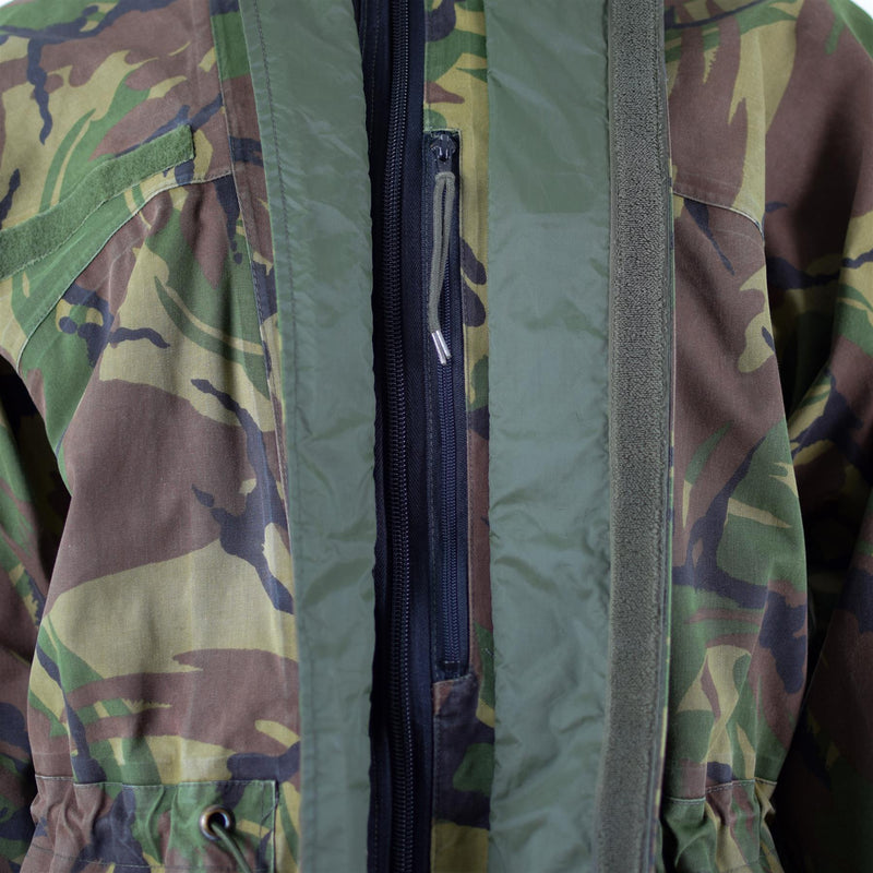 Echte niederländische Armeejacke, Kampfjacke DPM Goretex, wasserdicht, Camouflage, Überschussparka