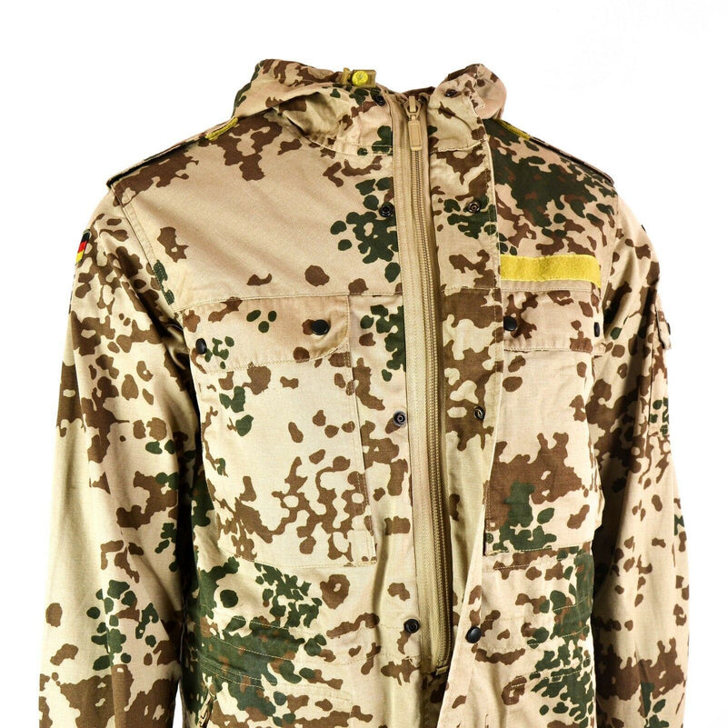Original Bundeswehr Feldjacke Parka Armeeausgabe mit Kapuze Wüstenkampf Tropic