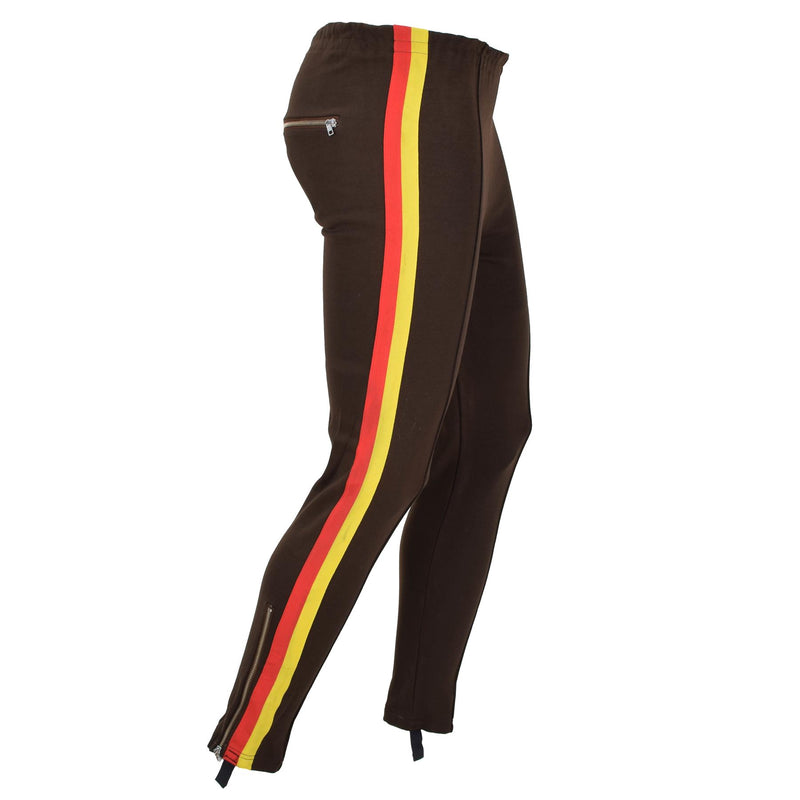 Original deutsche Armee NVA braune Sport Jogginghose Training Activewear Hose