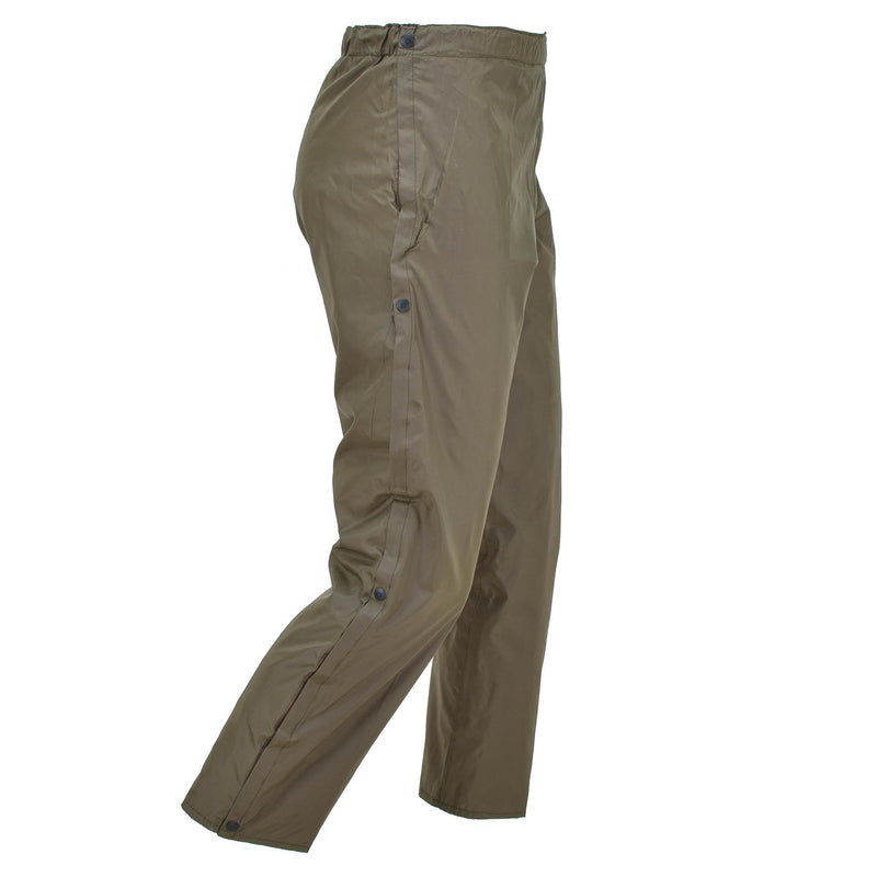 Original italienische Militär-Luftstreitkräfte Regenhose gefüttert wasserdichte Hose OD NEU