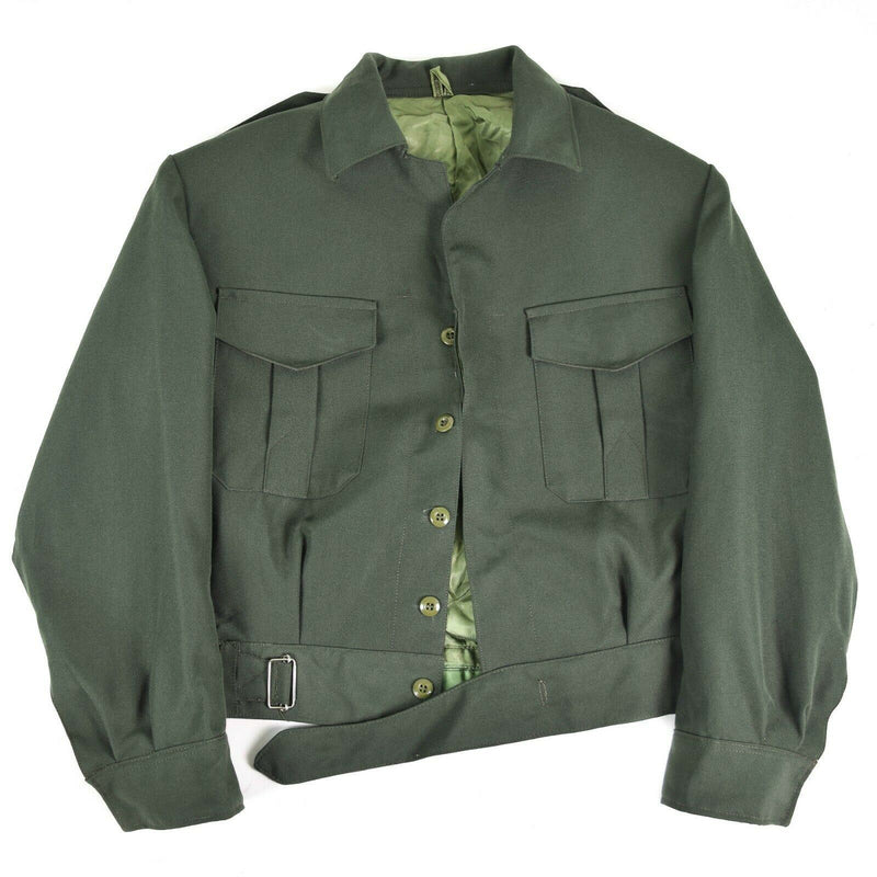 Original griechische Armee Field Ike Jacke Gabardine Wolle Blaze Griechenland Militär NEU