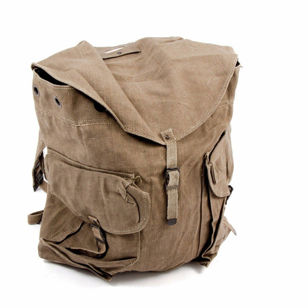Original italienische Armee Vintage Rucksack Berg große Canvas Tasche XL Größe
