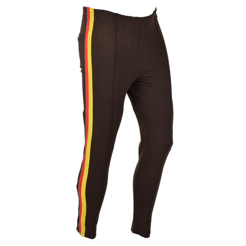 Original deutsche Armee NVA braune Sport Jogginghose Training Activewear Hose