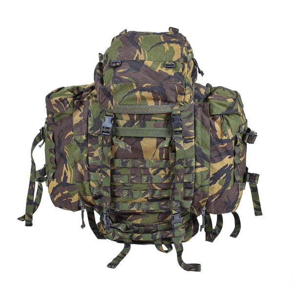 Echter niederländischer Militärrucksack mit DPM-Muster, Kampfrucksack, 60 l, taktischer Tagesrucksack